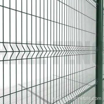 Pvc Coated Galvanized v Bend Curved 3d Fence